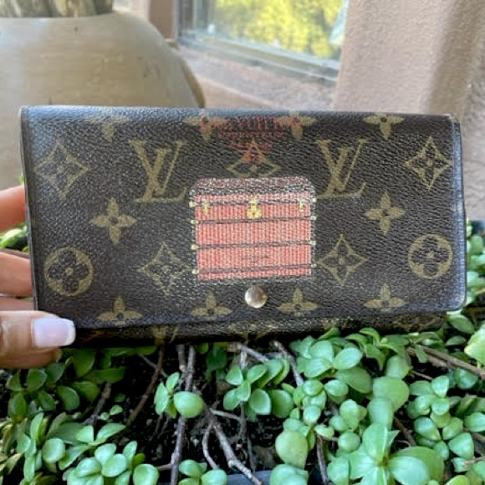 Authentic Monogram Louis Vuitton Trunk Wallet - image 1